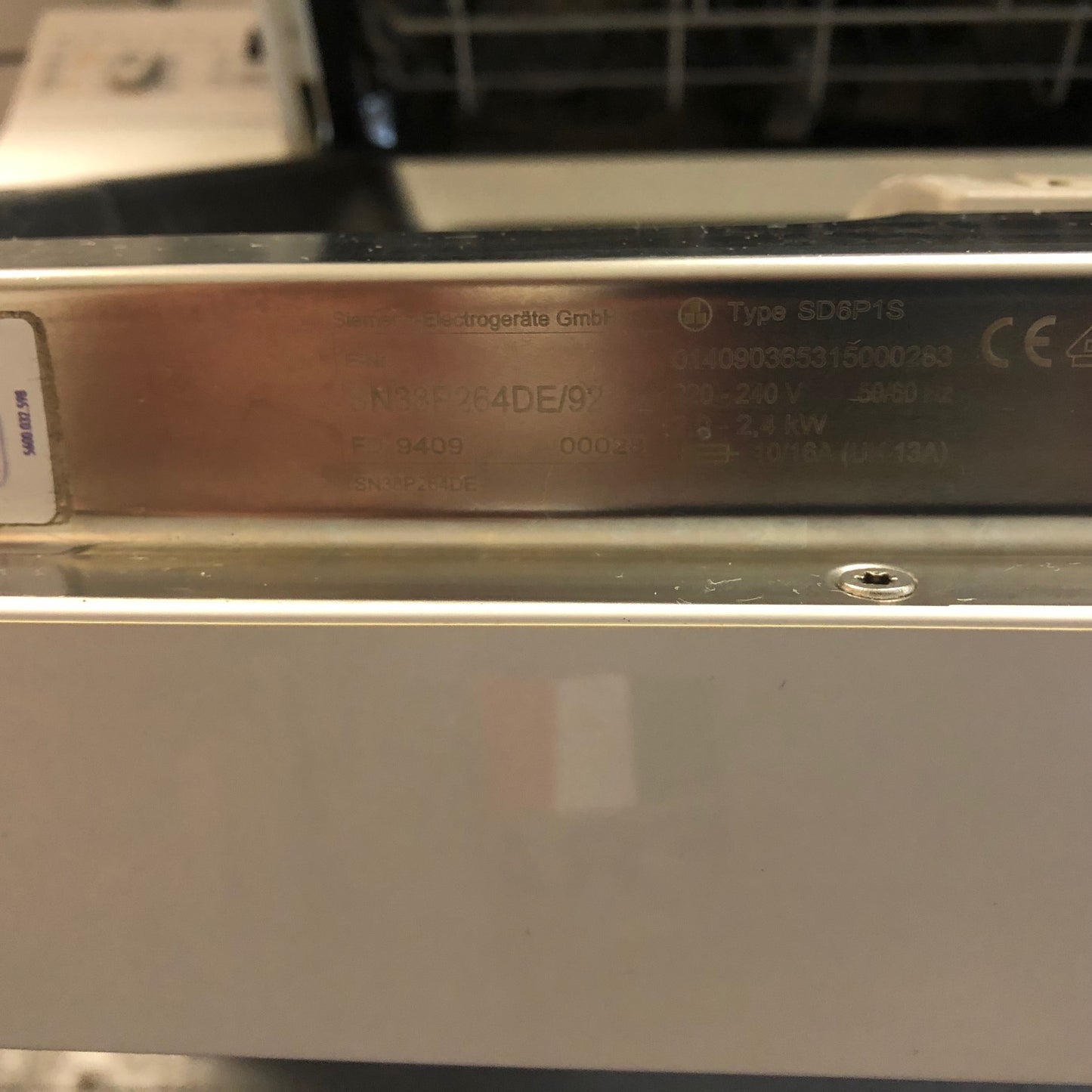 Siemens extraklasse Geschirrspüler SD6P1S mit innovativer Spartechnik 24 – Ideal für umweltbewusste Berliner.