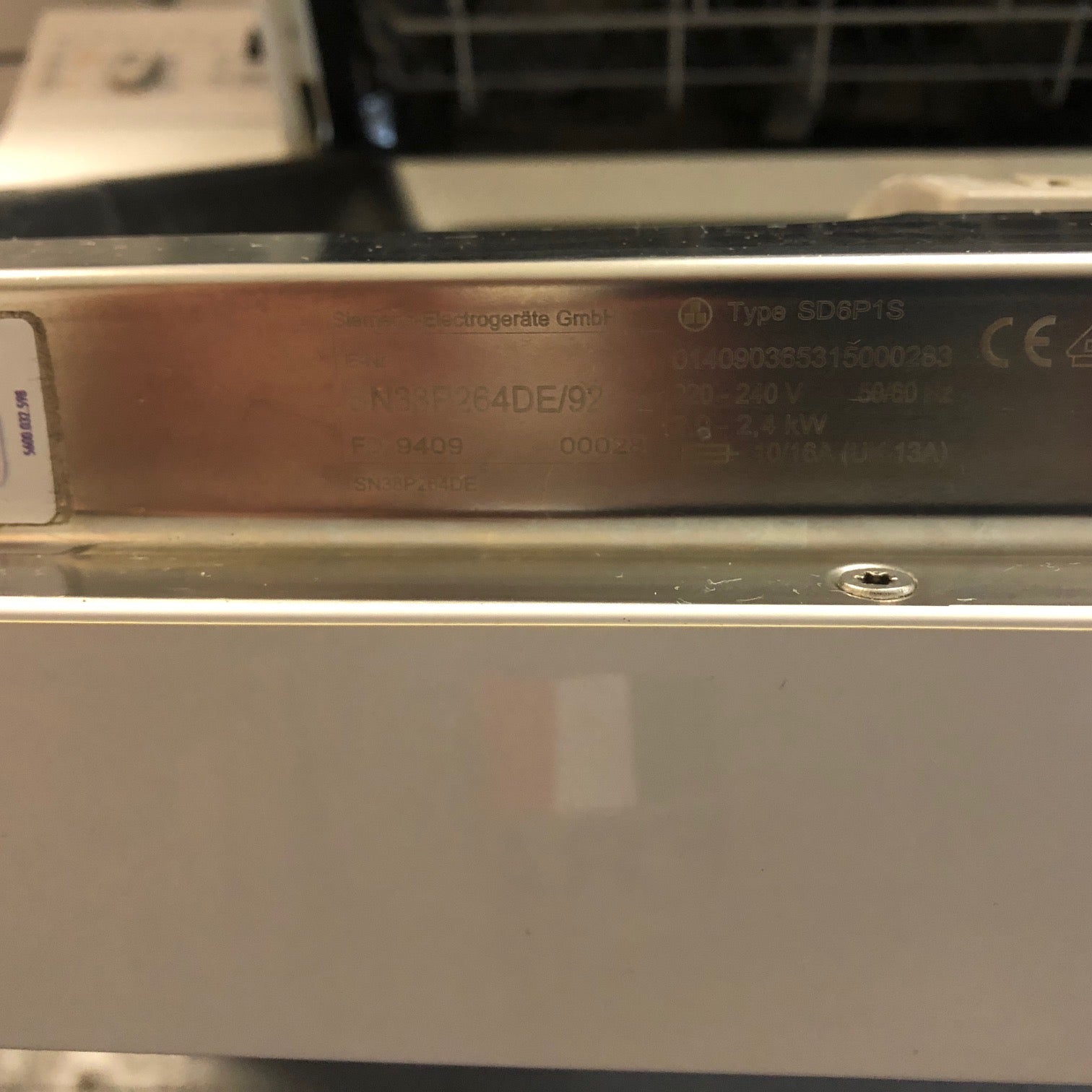 Siemens extraklasse Geschirrspüler SD6P1S mit innovativer Spartechnik 24 – Ideal für umweltbewusste Berliner.