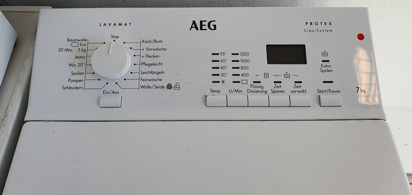 Waschmaschine AEG L62274TL, freistehend, Toplader, 7 kg, 1200 U/min, A+++