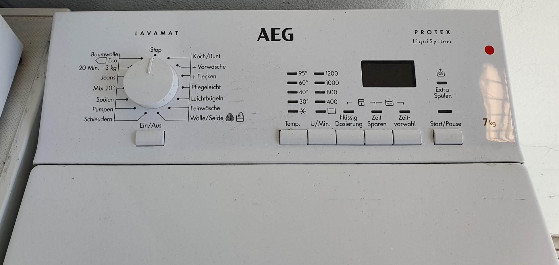 Waschmaschine AEG L62274TL, freistehend, Toplader, 7 kg, 1200 U/min, A+++