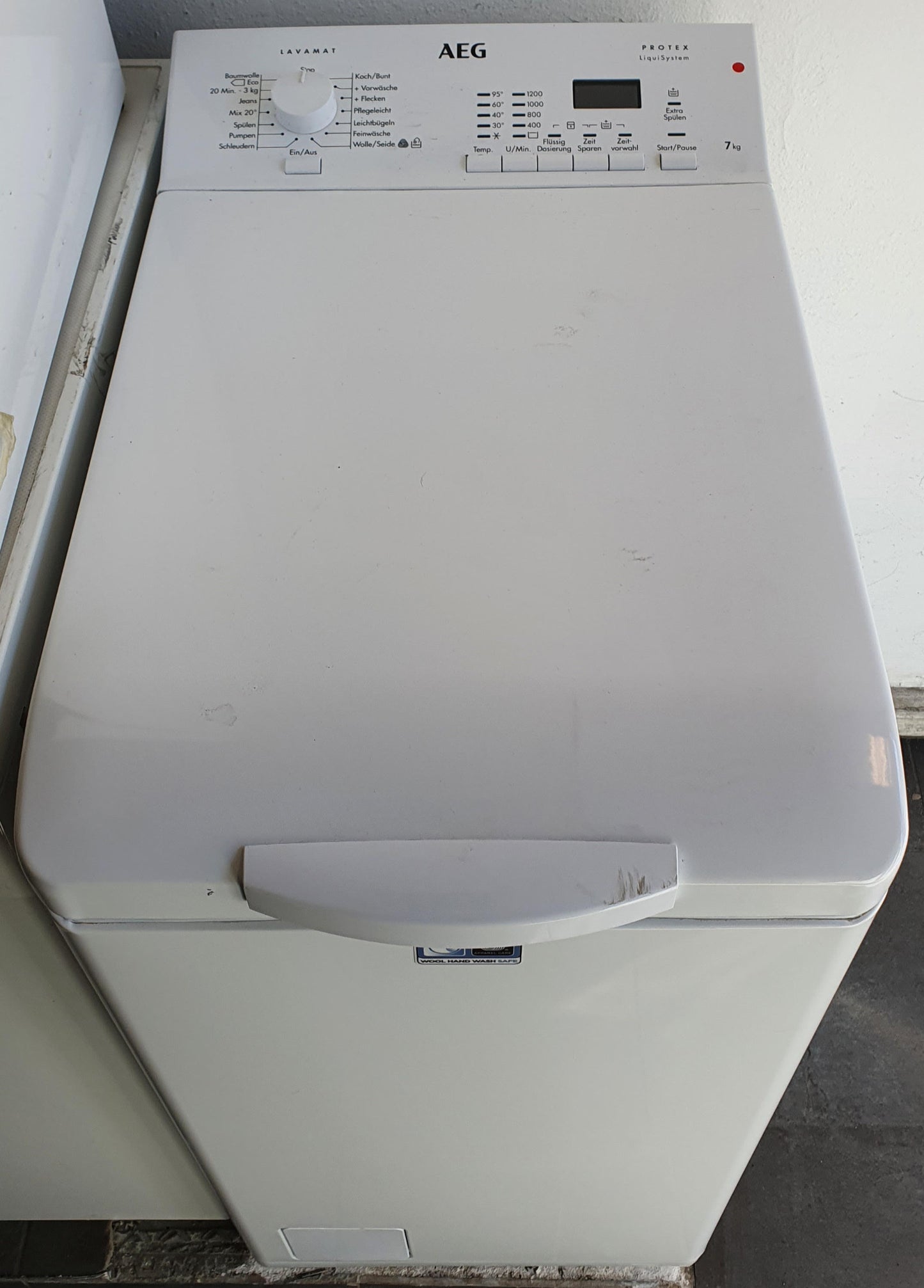 Waschmaschine AEG L62274TL, freistehend, Toplader, 7 kg, 1200 U/min, A+++