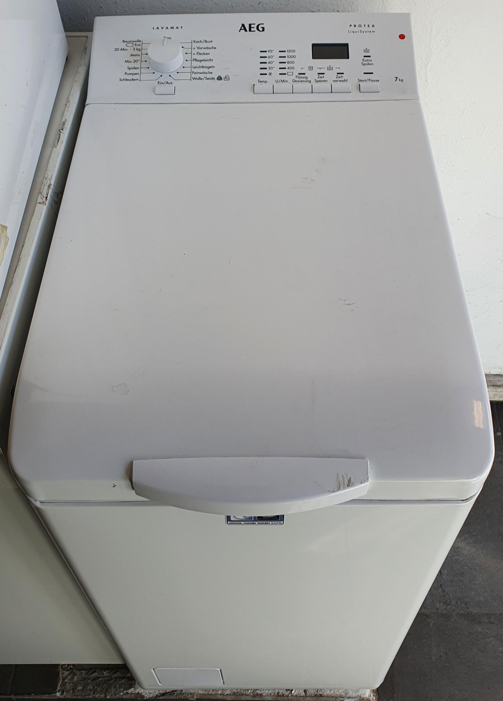 Waschmaschine AEG L62274TL, freistehend, Toplader, 7 kg, 1200 U/min, A+++